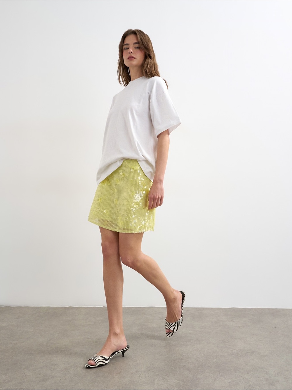 NWT Topshop Sequin Mini Skirt